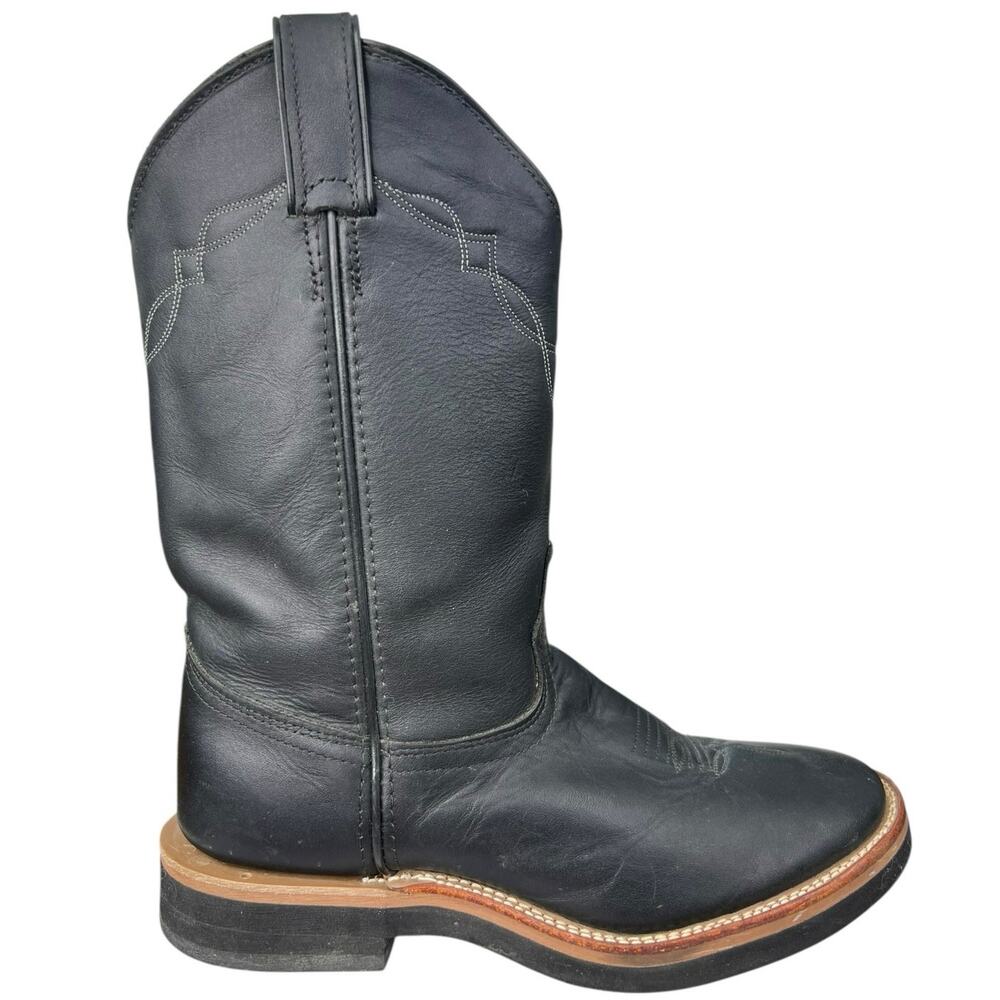 Laredo Women’s Black Leather Western Cowgirl Boot Size US 8